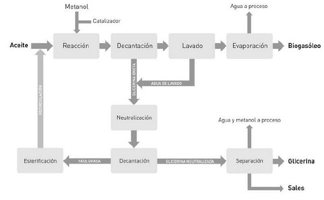 Diagrama de bloques del proceso de transesterificación.JPG